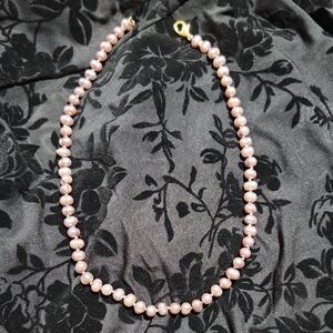 Vintage Lavender Pearl Necklace